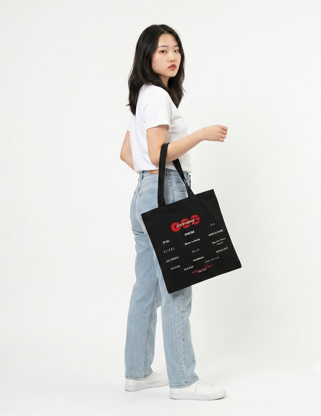 BTS Arirang "What is your Love Song" Black Tote  for College, Travelling, Shopping, Office, Beach & Daily Use, Ecofriendly & Reusable, Premium Canvas Cotton
