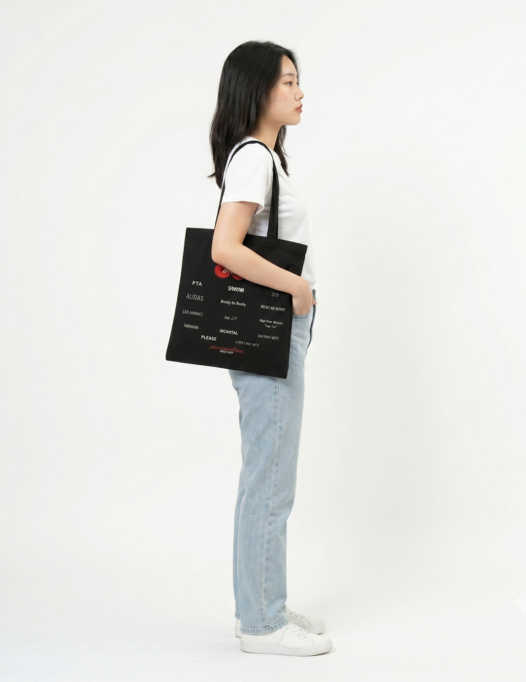 BTS Arirang "What is your Love Song" Black Tote  for College, Travelling, Shopping, Office, Beach & Daily Use, Ecofriendly & Reusable, Premium Canvas Cotton
