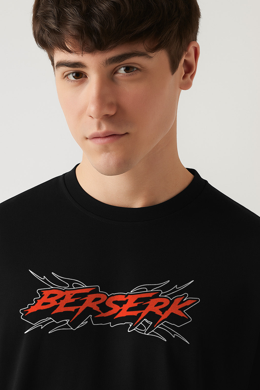 Berserk Guts Anime Streetwear Oversized Unisex T shirt