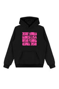 Black Pink Comic Style Hoodie