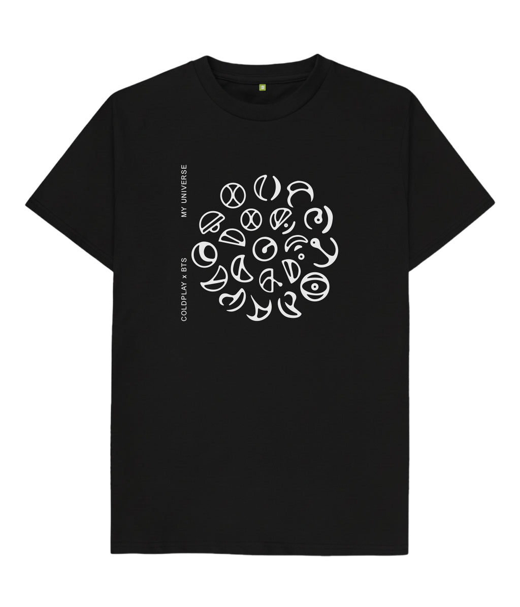 BTSxColdplay My Universe Night Glow Unisex T shirt