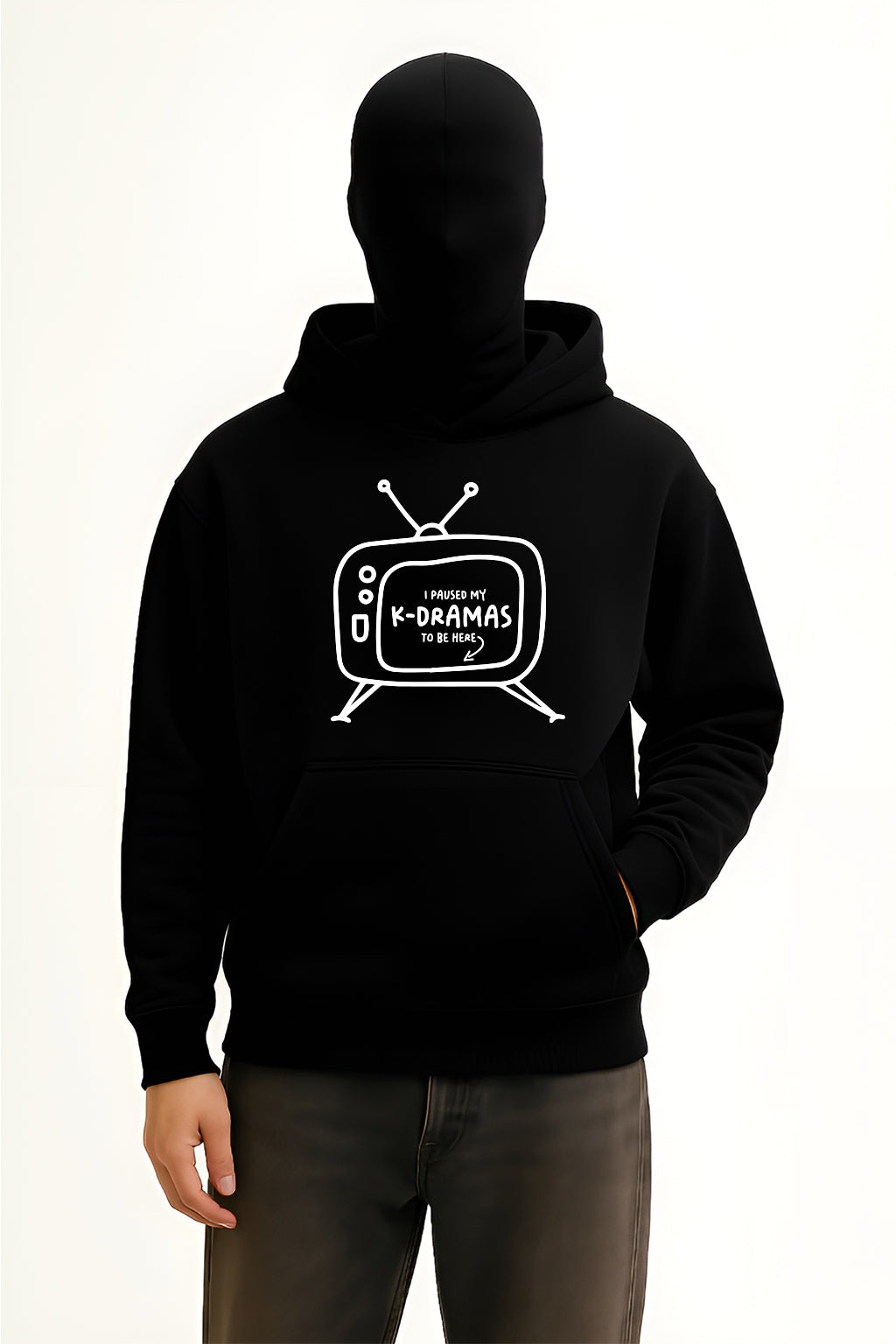 I Paused My K-drama To Be Here Hoodie