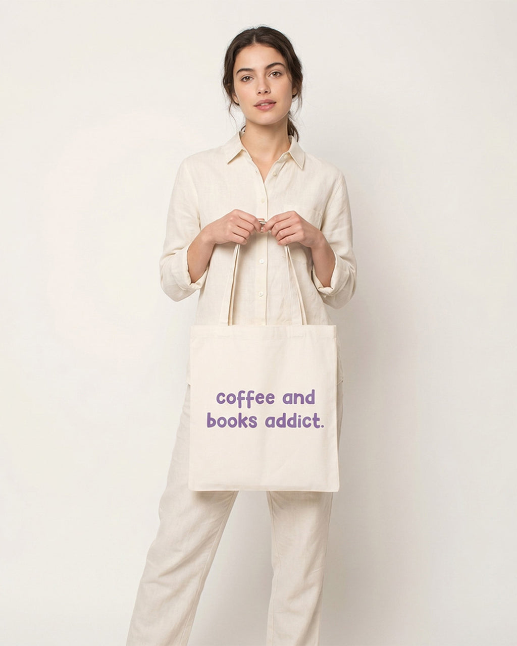 Coffee and Books Addict Tote Bag
