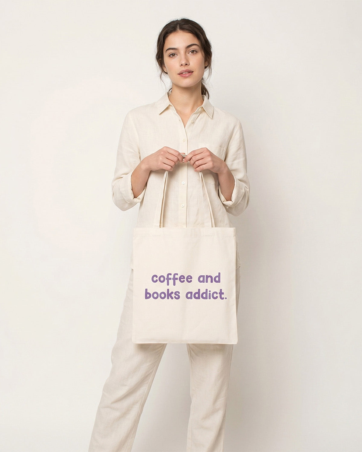Coffee and Books Addict Tote Bag