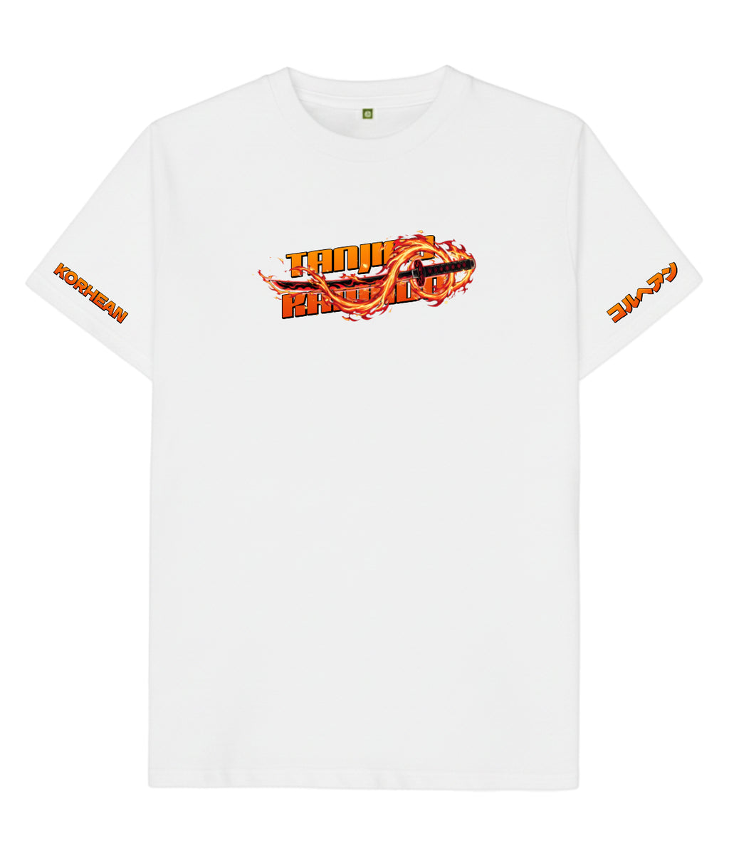 Tanjiro Kamado Flame Aura Nichirin Sword Unisex T shirt