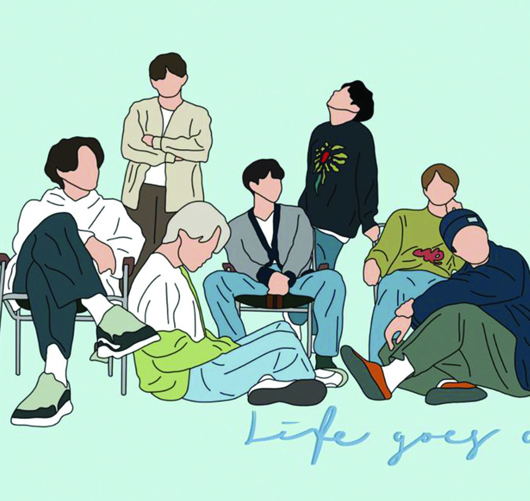 BTS Life Goes On Illustration
