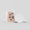 Tiny Tan 11oz White Mug