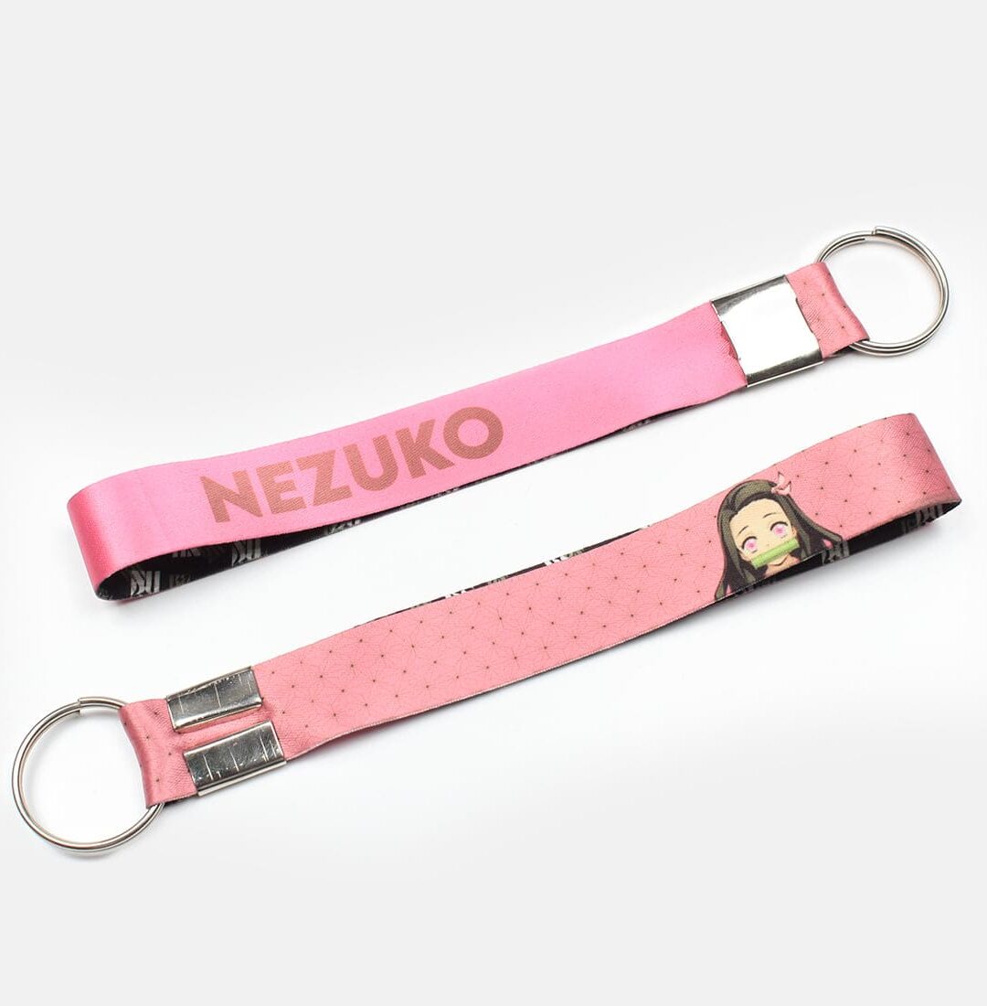 Nezuko Kawai Lanyard Keychain