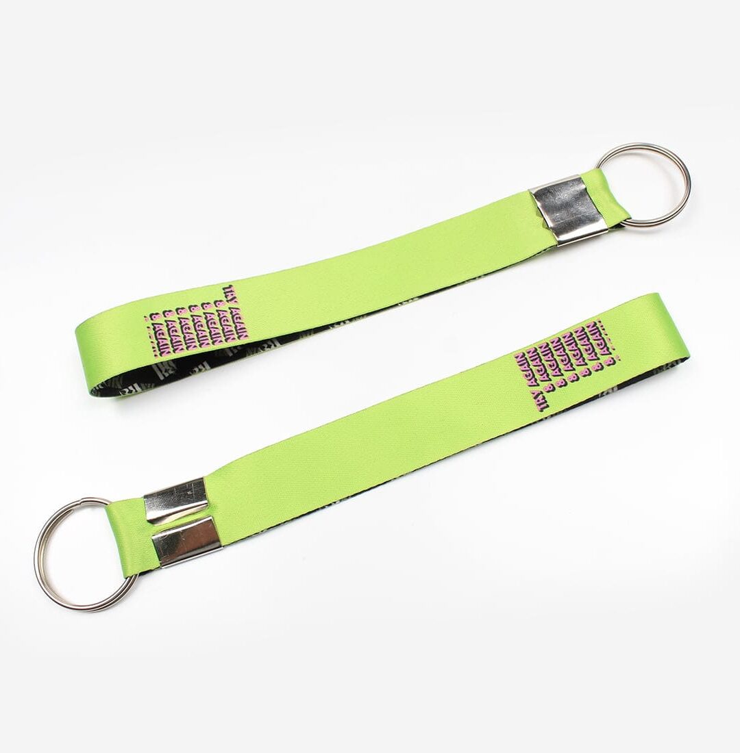 Try Again Lanyard Keychain