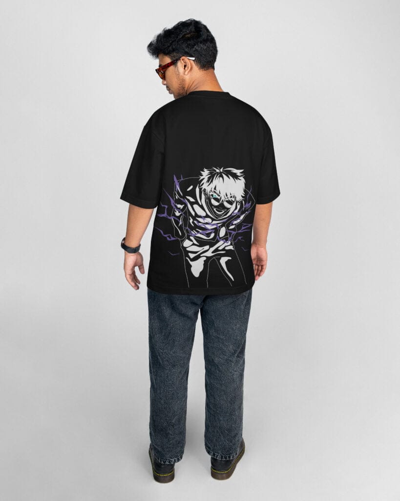 GOJO SATORU LIGHTNING OVERSIZED T-SHIRT