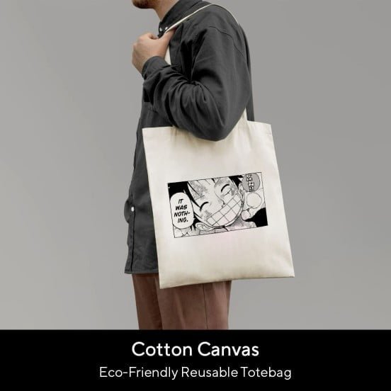 Comic Style Monkey D Luffy Tote Bag