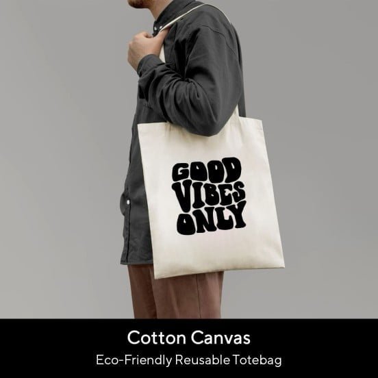 Good Vibes Only Aesthetic Tote Bag