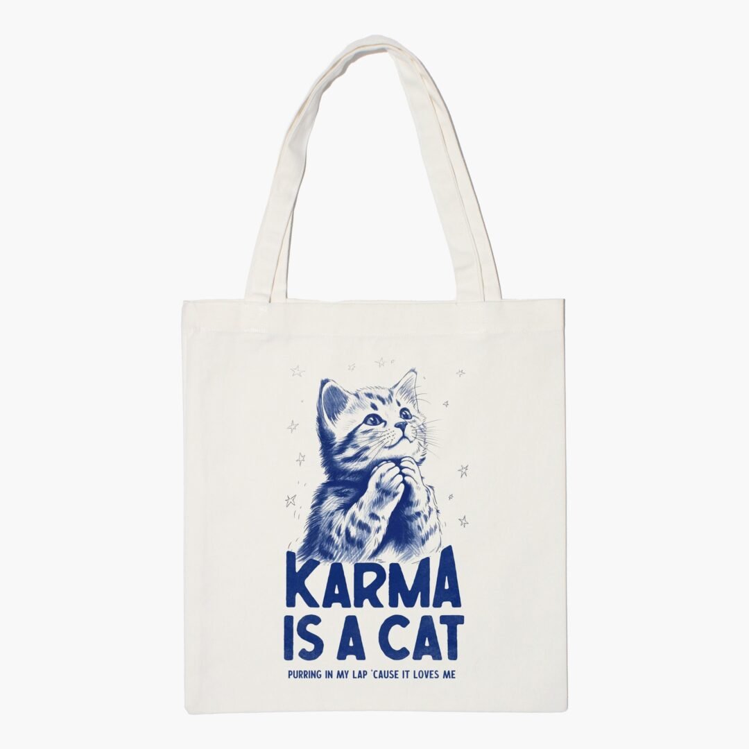 Karma Is A Cat Taylor Swift Tote Bag