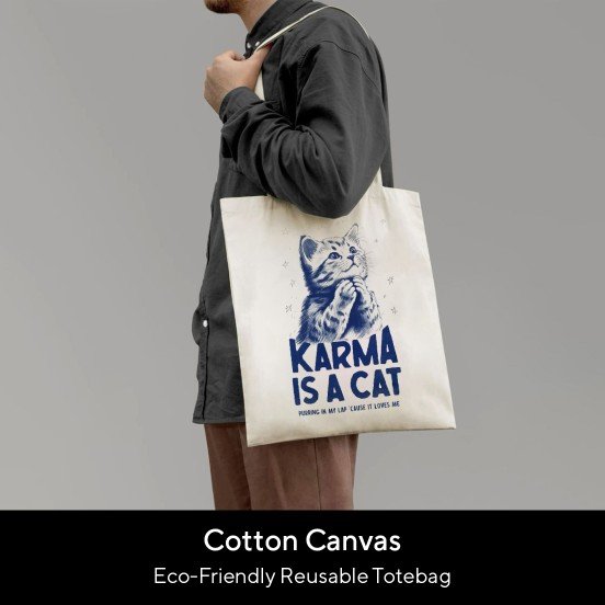 Karma Is A Cat Taylor Swift Tote Bag