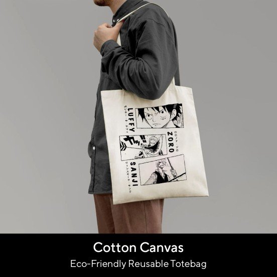 Luffy Zoro Sanji Tote Bag