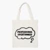 Professional Overthinker Aesthetic Tote Bag