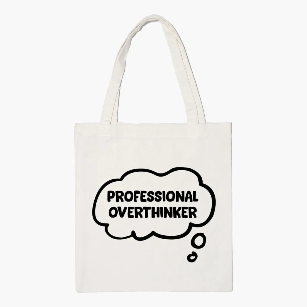 Professional Overthinker Aesthetic Tote Bag