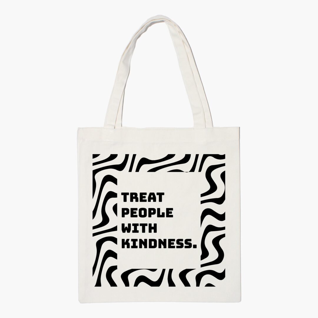 Treat People With Kindness Aesthetic Tote Bag