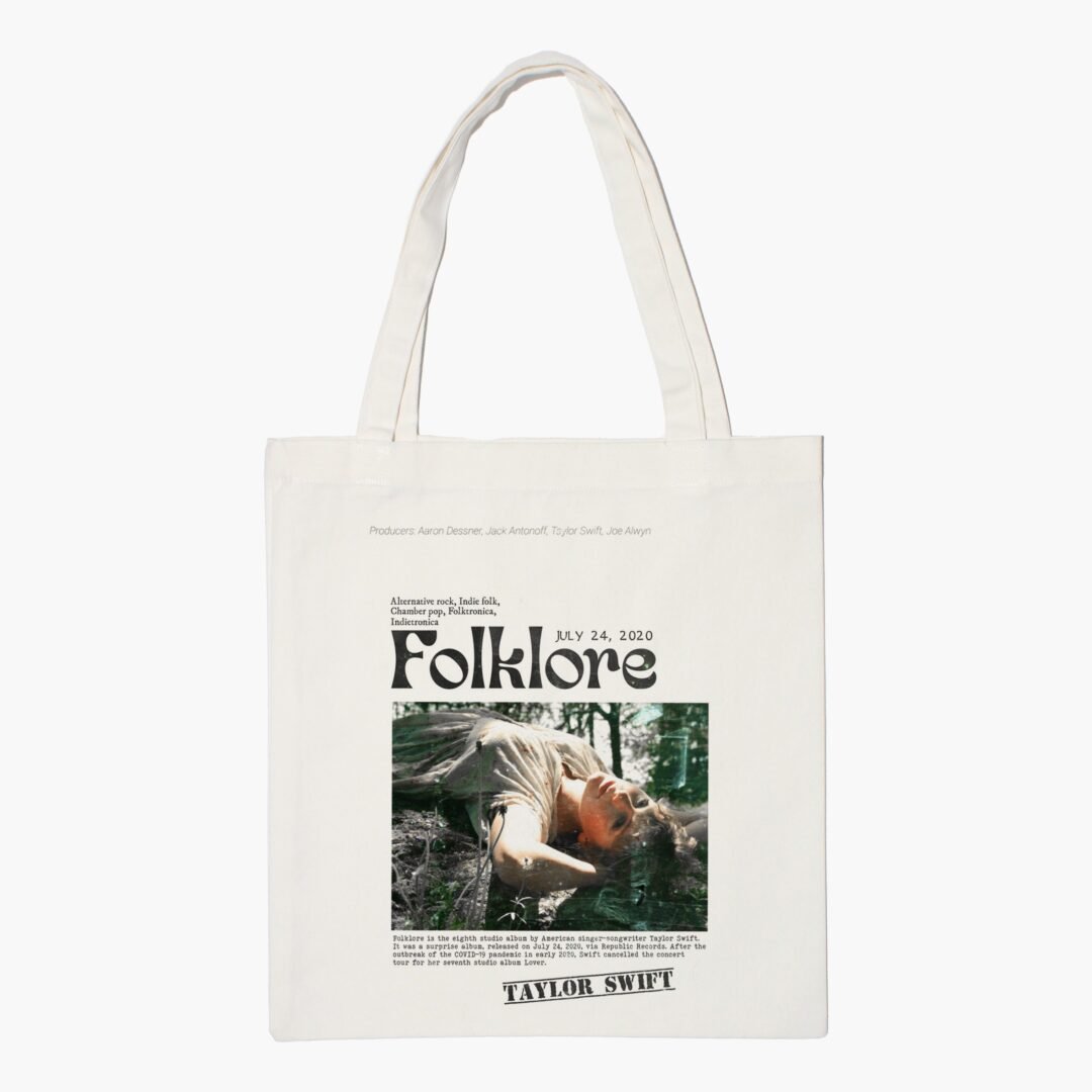 Taylor Swifts Folklore Album Aesthetic Tote Bag