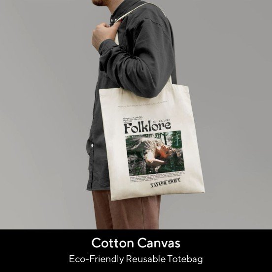 Taylor Swifts Folklore Album Aesthetic Tote Bag