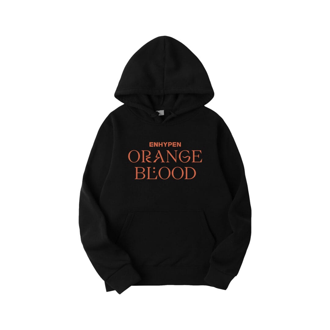 Enhypen Orange Blood Logo Hoodie