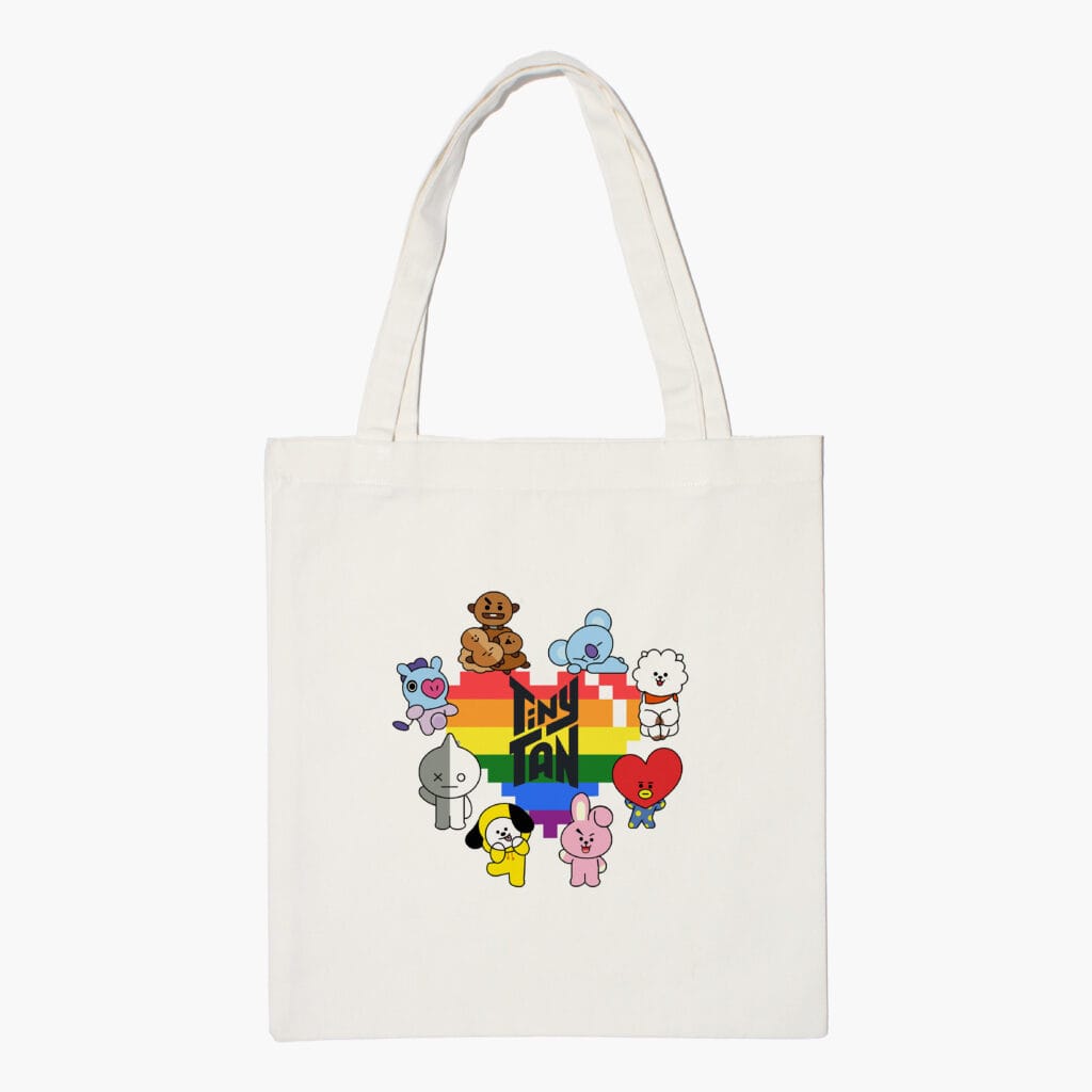 BTS Tiny Tan BT21 Tote Bag