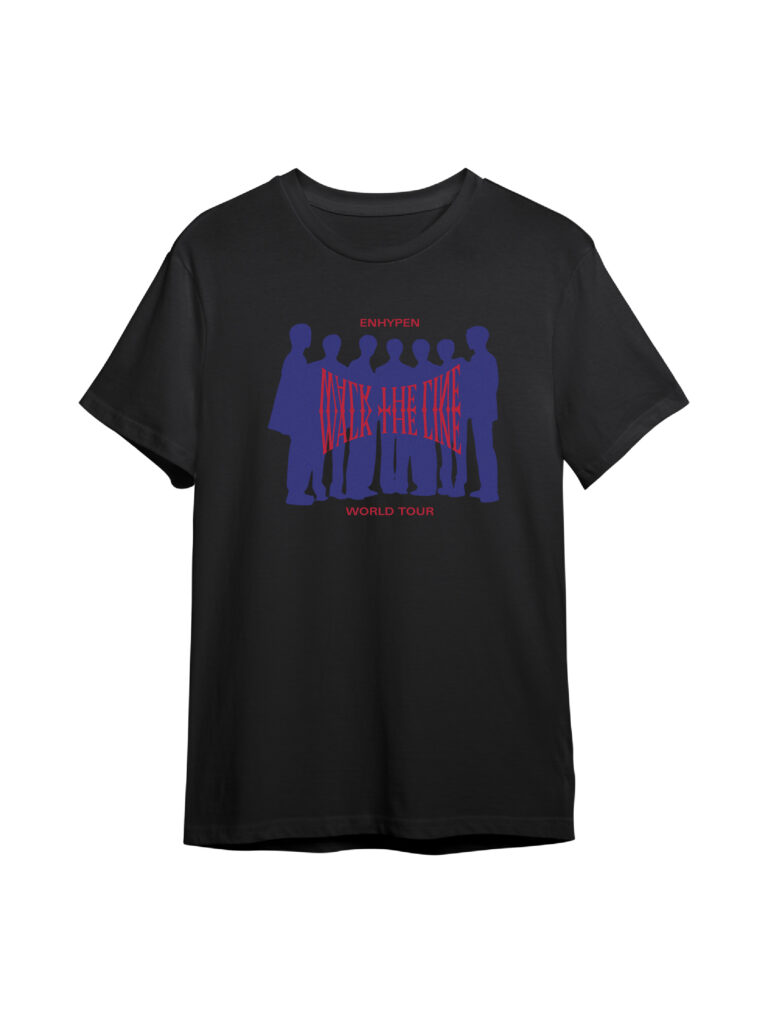 K-POP Enhypen Walk The Line World Tour T-Shirt