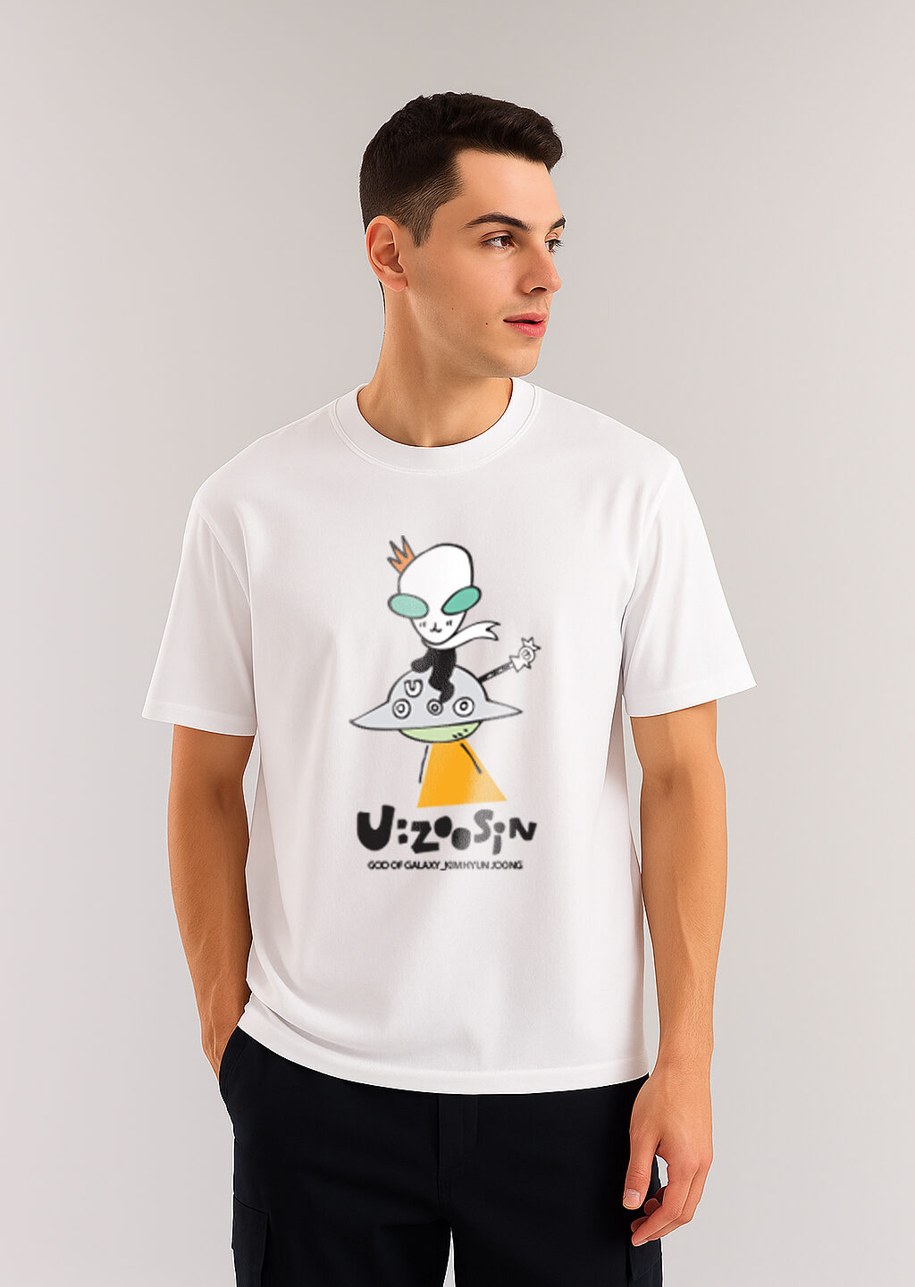 K-DRAMA U:ZOOSIN GOD OF GALAXY_KIM HYUN JOONG T-SHIRT