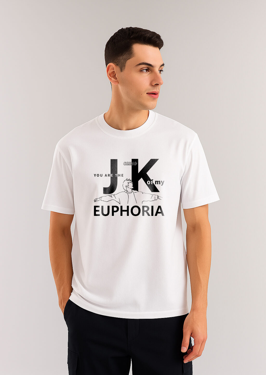 BTS JK YOU ARE THE CAUSE MY EUPHORIA T-SHIRT