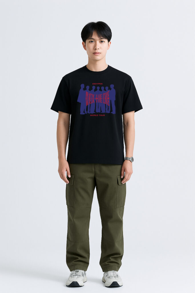 K-POP Enhypen Walk The Line World Tour T-Shirt