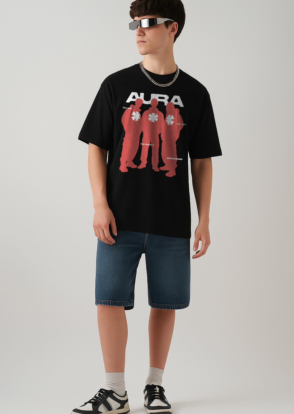 Aura Oversized Streetwear T-shirt