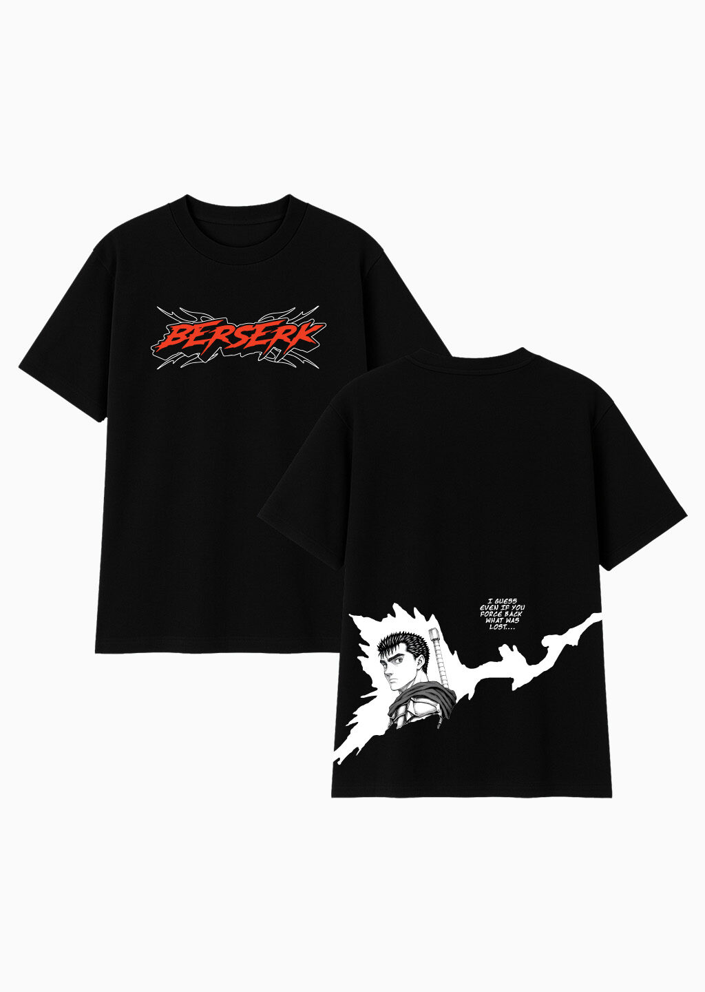 berserk guts oversized t shirt