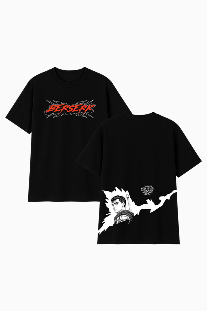 berserk guts oversized t shirt